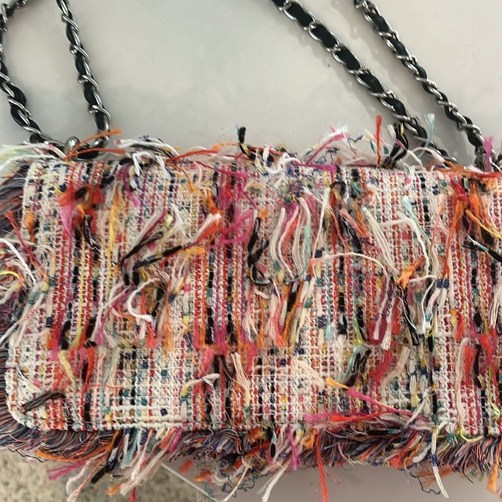 Zara Basic Purse Multi Color Mint Condition 10x5x2 - image 5